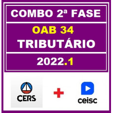 COMBO 2 em 1 - OAB 2ª FASE XXXIV (34) - DIREITO TRIBUTÁRIO - CERS + CEISC - 2022 - AGORA VOCÊ PASSA!