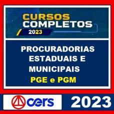 PROCURADORIAS ESTADUAIS E MUNICIPAIS - ADVOCACIA PÚBLICA - CERS 2023