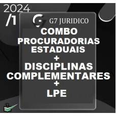 COMBO - PROCURADORIAS ESTADUAIS  + COMPLEMENTARES + LPE - G7 JURÍDICO 2024