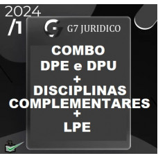 COMBO - DEFENSORIAS PÚBLICAS - DPE e DPU  + COMPLEMENTARES + LPE - G7 JURÍDICO 2024